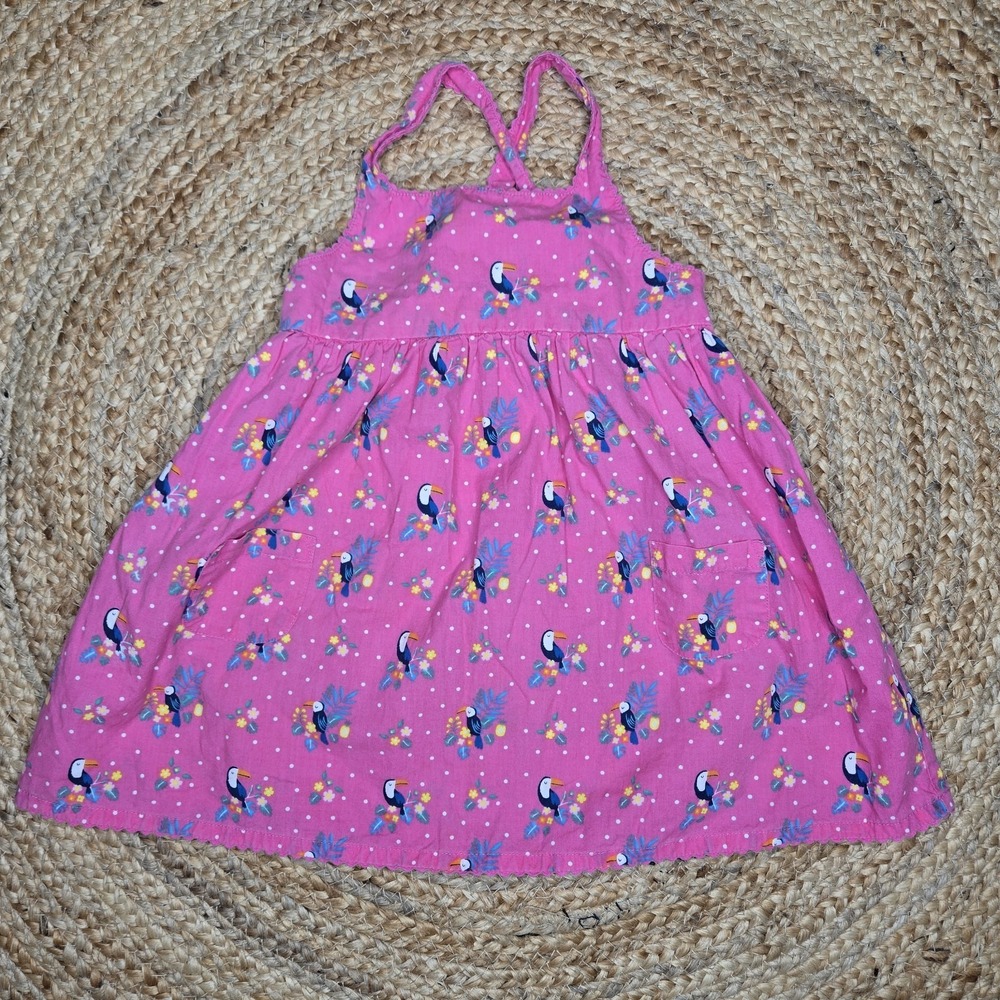Jojo Maman Bebe Girls Tucan Dress 12-18 Months